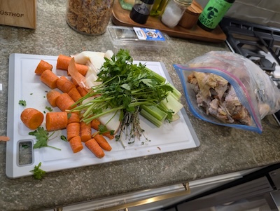 Chicken Broth Preparation