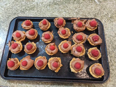 Chocolate Raspberry Mini Pies