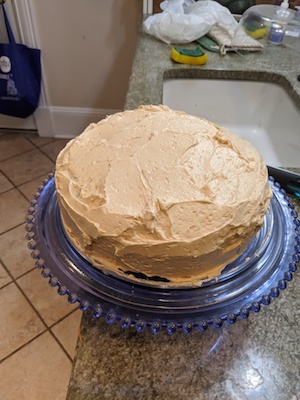 Chocolate Peanut Butter Frosting Cake