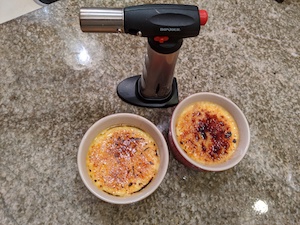 torched creme brulee