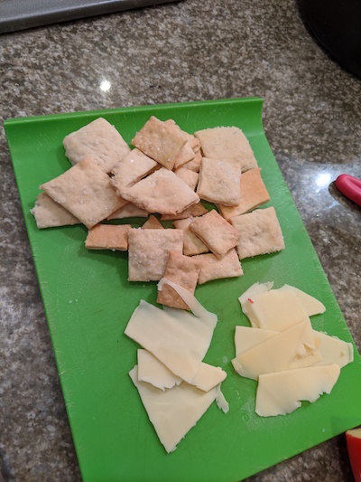 Sourdough crackers