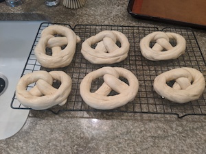 formed pretzels