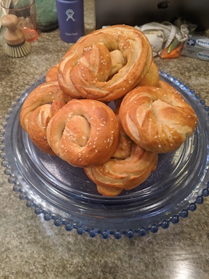 Sourdough pretzels