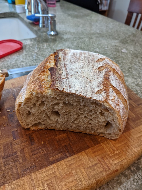 bread when cooled sliced