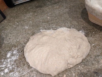 dough resting before shaping