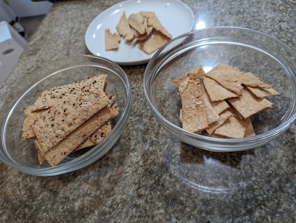 Sourdough discard crackers