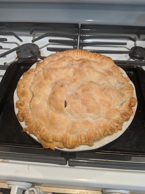 Strawberry rhubarb pie