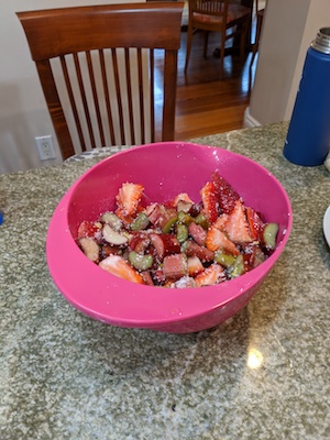 strawberry rhubarb mixture