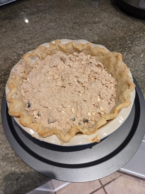 assembled pie