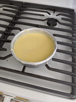 batter in pan