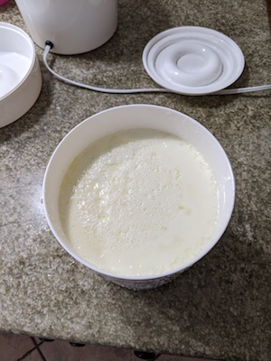 thickened yogurt